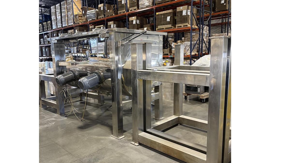 140 Cu. Ft. Jia #WLDH-4000, Ribbon Blender, w/ Choppers and 2 Gearboxes, 2020 - Image 1