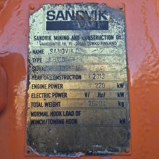 Sandvik #LH410, Scooptram, 5-Yard, 11,992 hours, 2013 - Image 8