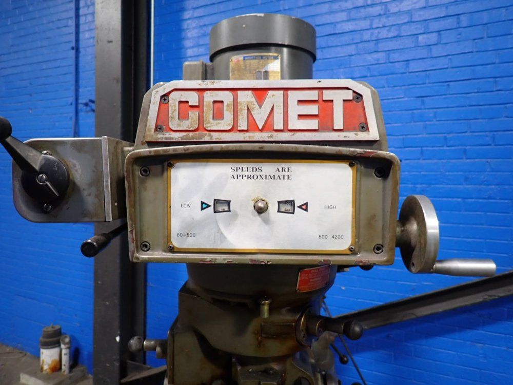 Comet, Vertical Mill, 10" x 50" table, Sargon Gold Standard digital display, 3 HP, 1720 RPM - Image 9