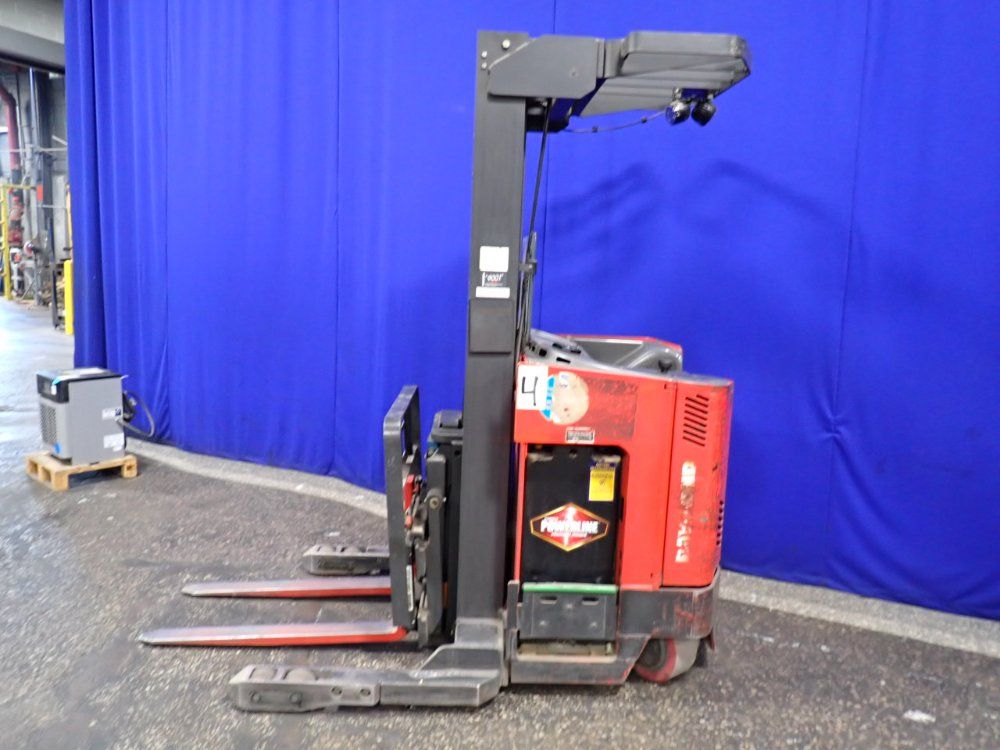 3000 lb. Raymond #EASI-R30TT, electric stand-up forklift, 216" lift height, 42" x 4" forks - Image 6