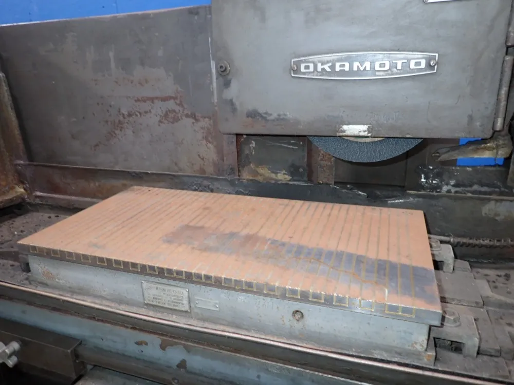 12" x 23" Okamoto #ACCUGAR-124N, surface grinder, Kanet magnetic chuck - Image 3