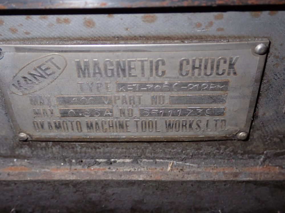 12" x 23" Okamoto #ACCUGAR-124N, surface grinder, Kanet magnetic chuck - Image 5