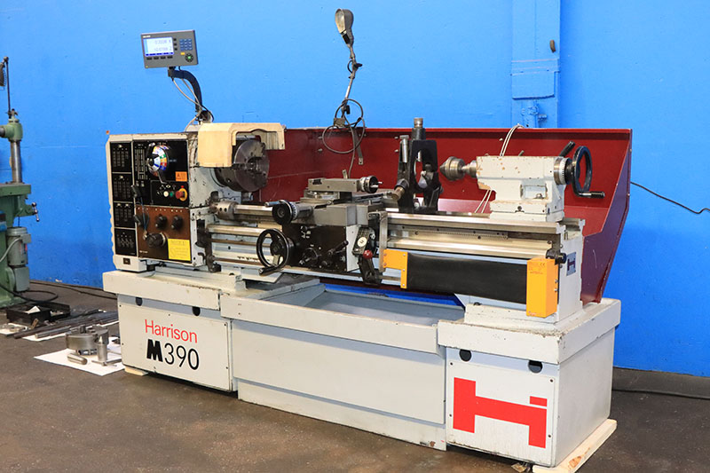 15.7"/23" x 50" Harrison #M390, engine lathe, 10" 3-jaw chuck, 2.125" bore, D1-6, Acu-Rite digital read out - Image 2