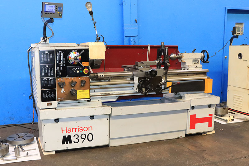 15.7"/23" x 50" Harrison #M390, engine lathe, 10" 3-jaw chuck, 2.125" bore, D1-6, Acu-Rite digital read out - Image 3