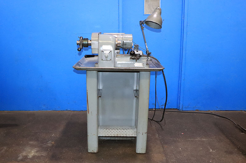 9" Hardinge #HSL, speed lathe, 5C collet closer, 750-1800-3000 RPM, 0.5 HP, floor stand, 1970 - Image 1
