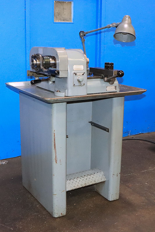 9" Hardinge #HSL, speed lathe, 5C collet closer, 750-1800-3000 RPM, 0.5 HP, floor stand, 1970 - Image 2