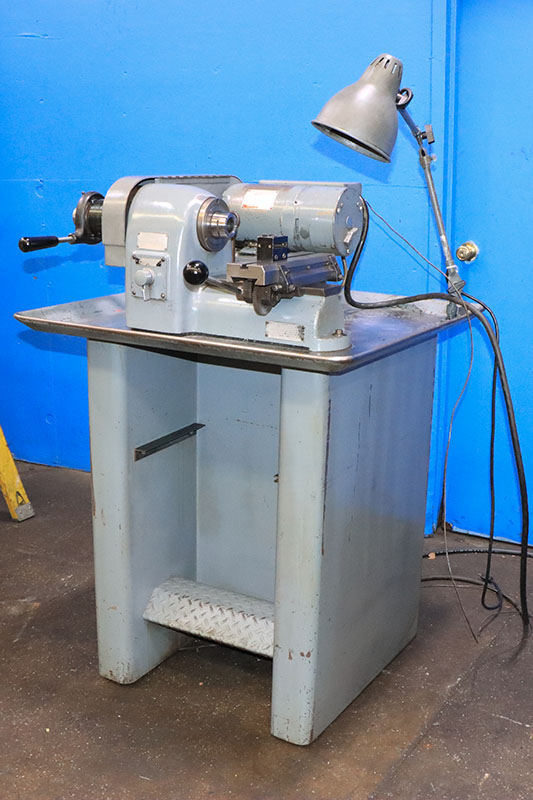 9" Hardinge #HSL, speed lathe, 5C collet closer, 750-1800-3000 RPM, 0.5 HP, floor stand, 1970 - Image 3