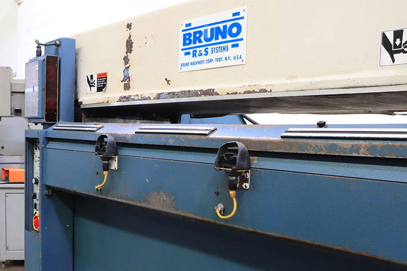25 Ton, Atom #S-325, travelling head, hydraulic clicker press, 63" x23" head, 13.75 stroke, 15.75" daylight - Image 6