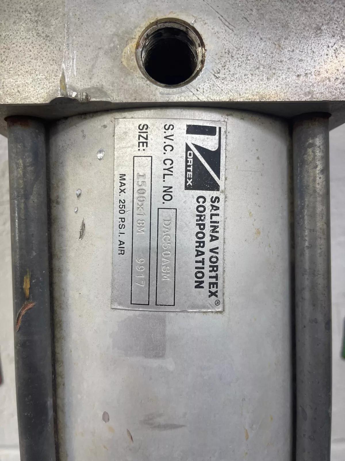 Salina Vortex #SA18-MG-SB-RS, Pneumatic Gate Knife Valve, 18" x 18" size, 20-1/4" bolt hole center to center - Image 4
