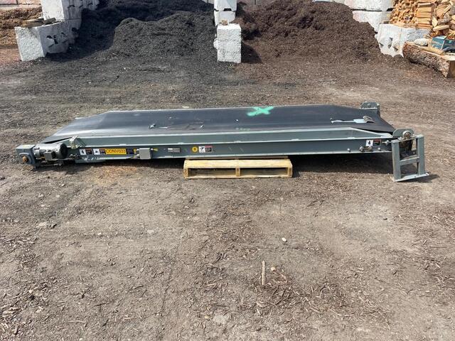 33-3/4" wide x 144" long Longitudinal Groove Belt Conveyor, 0.5 HP Baldor motor, 1725 RPM - Image 1