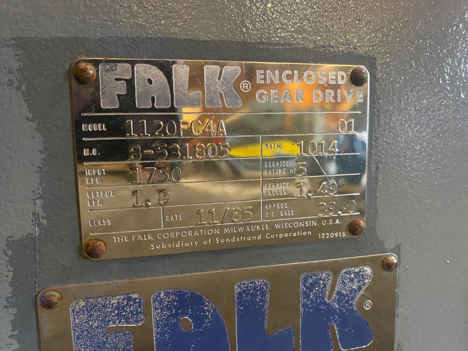 5 HP, 1750 RPM, Falk #1120FC4A, Enclosed Gear Drive, Toshiba motor, 230/460 Volts - Image 3