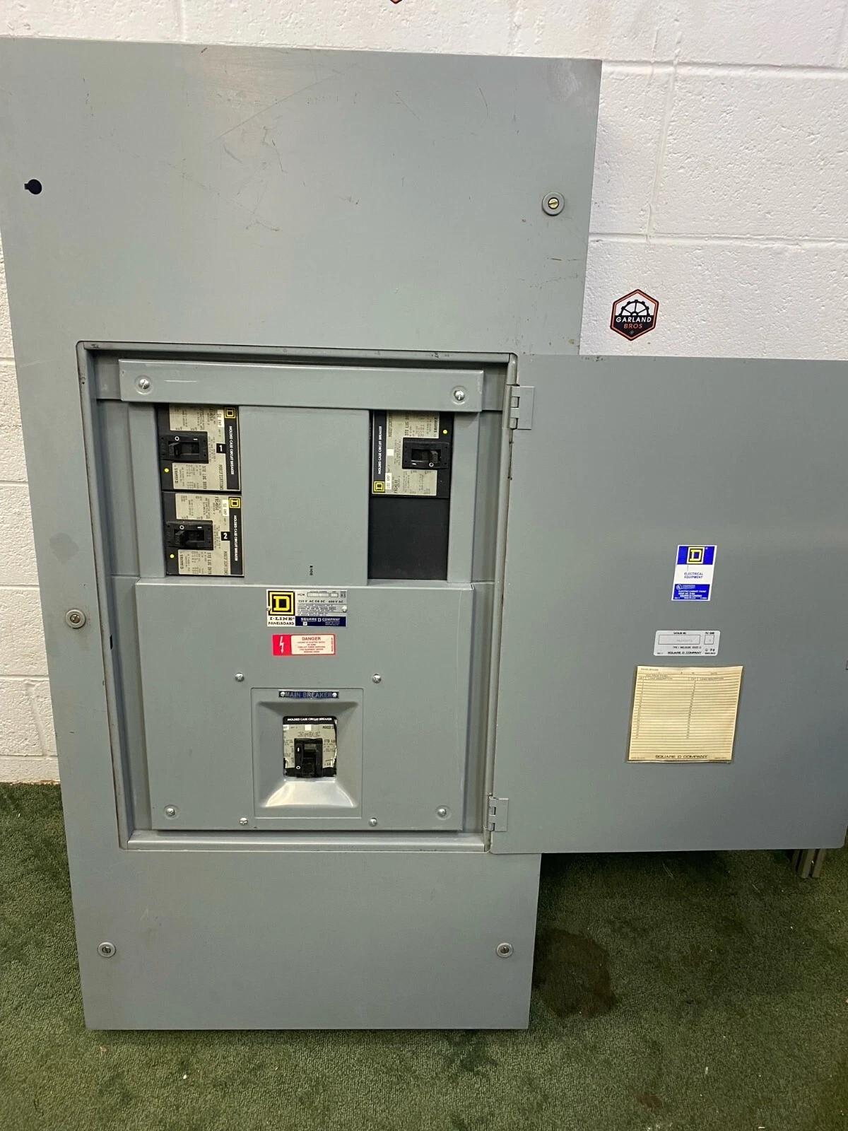 225 Amp. Square D, HCN0952-2MN, I-Line Panelboard/Power Distribution Panel, (2) 50 amp breakers, (1) 100 amp - Image 2