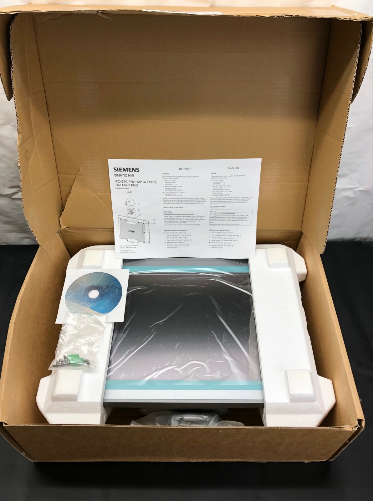 Siemens #6AV6646-2AB21-2AX0, Industrial HMI/Thin Client Terminal, 15" touch display - Image 7