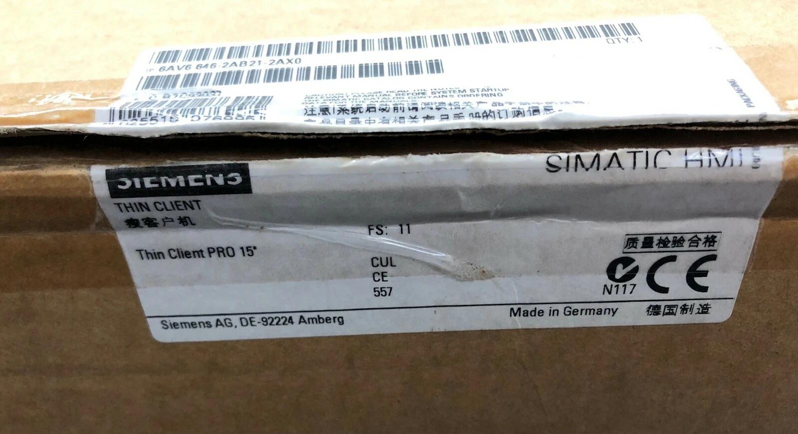 Siemens #6AV6646-2AB21-2AX0, Industrial HMI/Thin Client Terminal, 15" touch display - Image 9