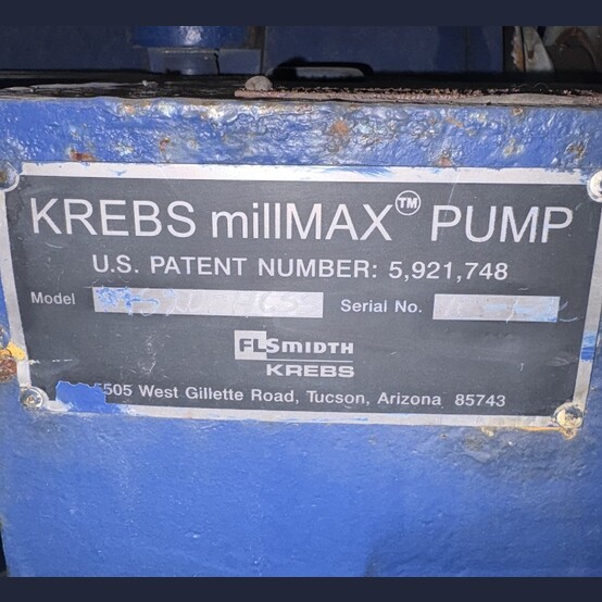 Krebs #MM200HH, Centrifugal Slurry Pump, 8" suction x 6" discharge, metal lined - Image 4