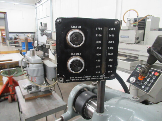 9" Hardinge #DV-59, Speed Lathe, 3500 RPM, 1 HP, 5C Lever Collet Closer - Image 5