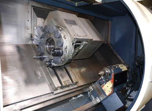 Johnford #SL-650-CS, CNC lathe, 22.8" swing, 17.7" swing over cross slide, 10" chuck, 3" bar capacity, 25 HP - Image 4