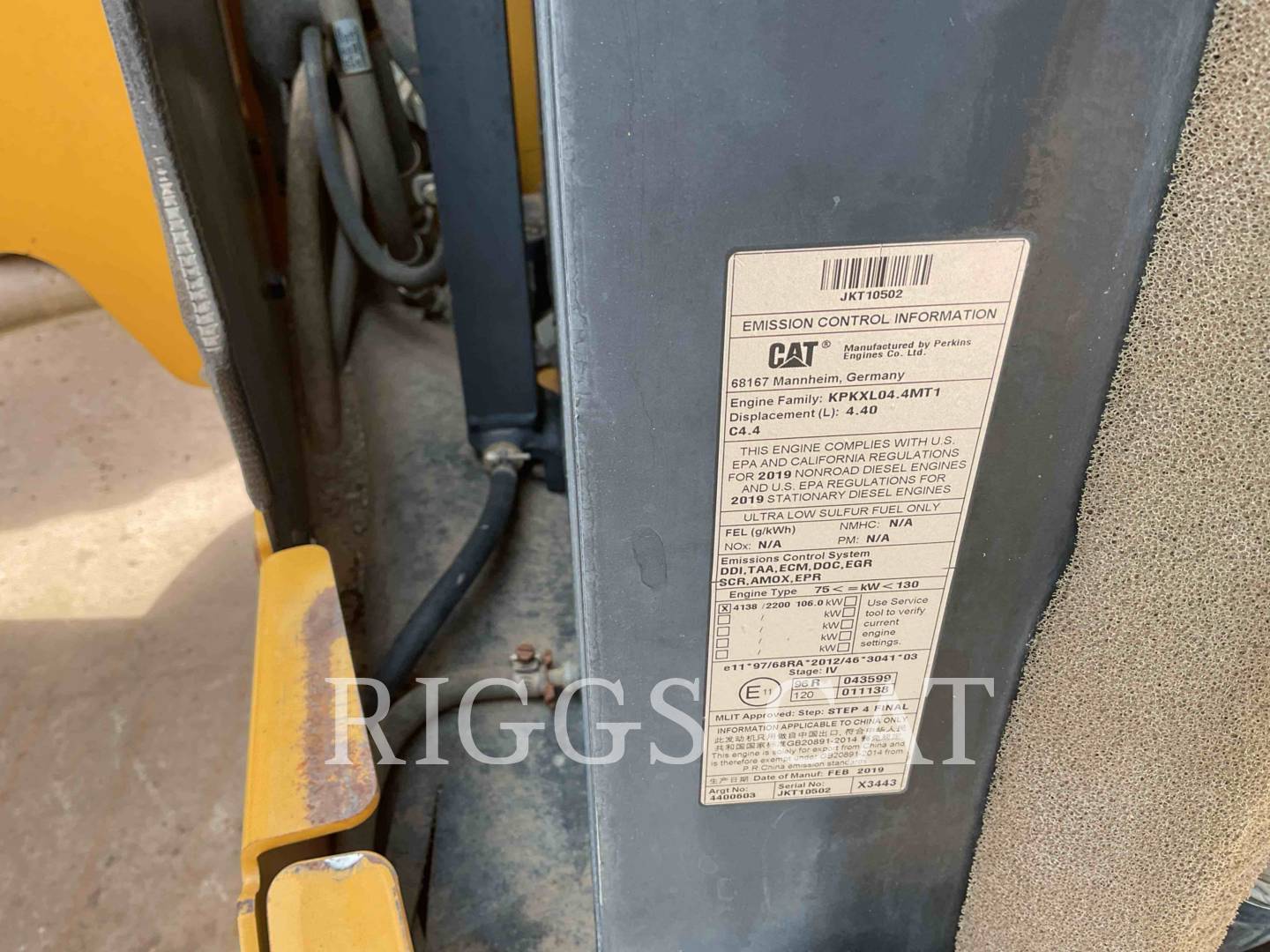 Cat TL1255D A, Telehandler, 5648 hours, S/N: ML701915, 2019 - Image 8