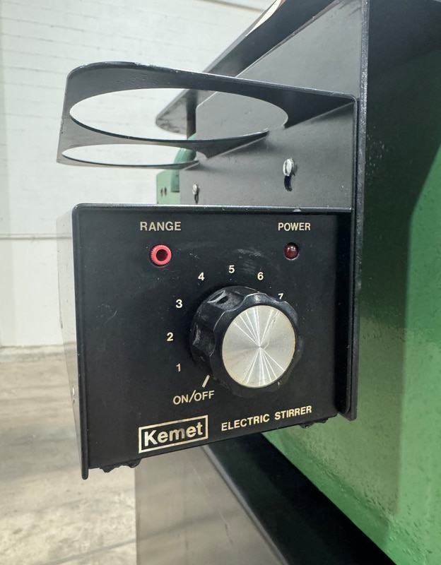 20" Lapmaster #20, serrated cast iron plate, slurry distribution system, rings & weights, 1 HP - Image 5