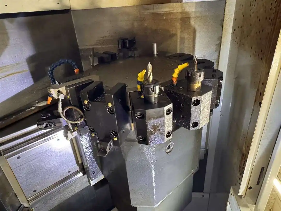 Haas #DS-30Y, CNC turning center, 21" swing, 32.5" centers, 3" bar, 12 station turret, collet chuck, 2020 - Image 6