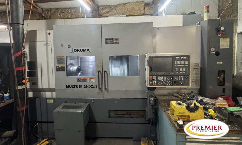 Okuma #Multus-B400W (BB), multi-axis CNC turning center, 27.9" swing, 59" centers, 300 psi thru spindle - Image 1