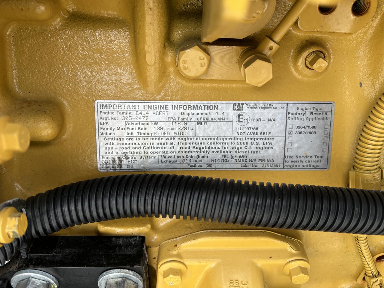 100 KW Caterpillar #LC3014F, Diesel Generator Set, 120/208 Volts, 3362 HP @ 1800 RPM CAT C4.4 Acert engine - Image 10