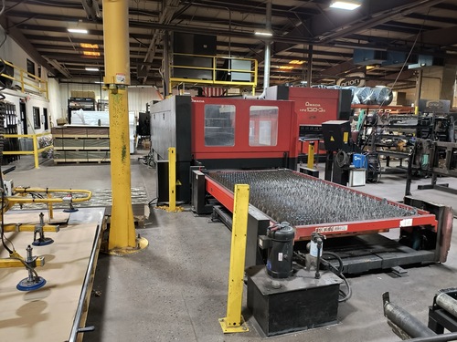 Amada #FO3015NT, CO2 Laser Cutting System, 4000 watt, 5' x 10' Table, Dual Shuttle Table, Amada AMNC-F CNC - Image 1
