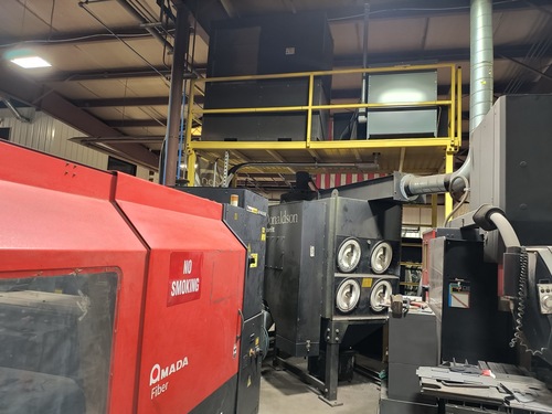 Amada #FO3015NT, CO2 Laser Cutting System, 4000 watt, 5' x 10' Table, Dual Shuttle Table, Amada AMNC-F CNC - Image 4