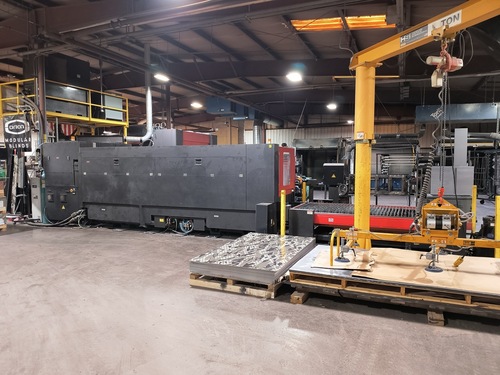 Amada #FO3015NT, CO2 Laser Cutting System, 4000 watt, 5' x 10' Table, Dual Shuttle Table, Amada AMNC-F CNC - Image 5