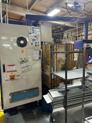 110 Ton, Ursviken #Optima-100, CNC Hydraulic Press Brake, 10' overall, 122" bending length, 18 HP, 1998 - Image 2