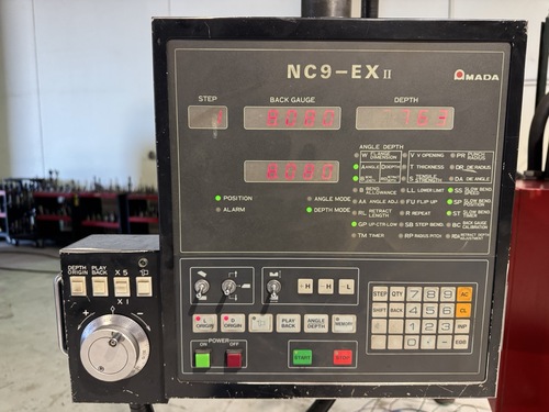 50 Ton, Amada #RG-50, CNC Hydraulic Press Brake, 6.5' overall, 82.1" Bending Length, NC9-EX II Control, 2001 - Image 8