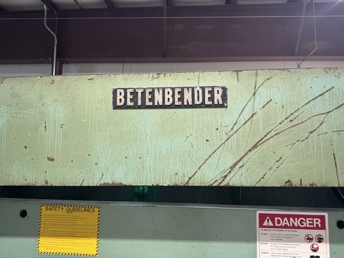 3/8" x 10' Betenbender #10-3/8, Hydraulic Power Squaring Shear, Power Backgauge, 20 HP, 1999 - Image 6