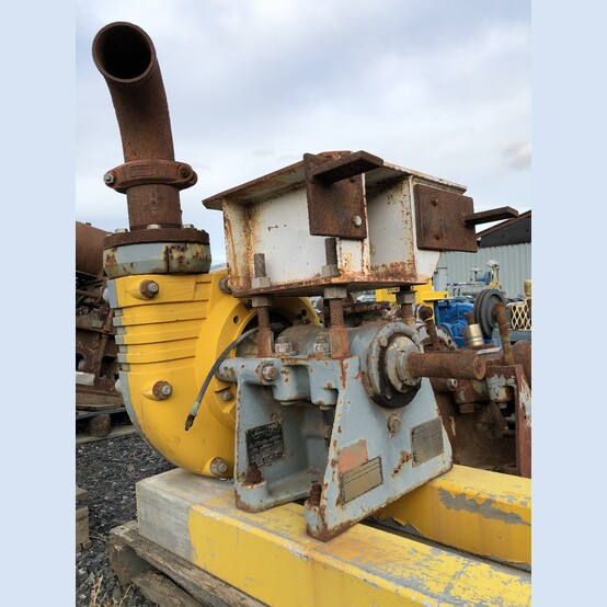 400-1500 GPM, Warman, GP Series Slurry Pump, 4" inlet x 4" discharge, rubber lined, 0-60 psi, size 100, motor - Image 2