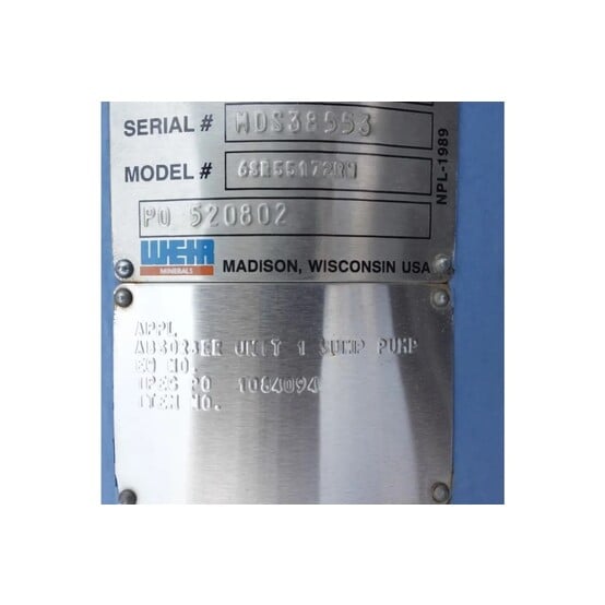 Warman #6SR-55172-RW, Vertical Slurry Sump Pump, 6" discharge, 16.5" vane impeller diameter, 2011 - Image 3