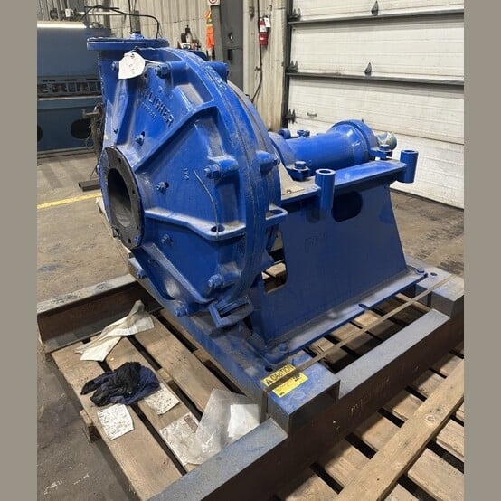 Warman #6VRG2RRSL, Slurry Pump, 8" inlet x 6" outlet, mounted on frame - Image 2