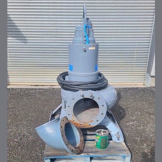ITT Flygt #3201.180-3893, Submersible Pump, 12" discharge, 65' max. submergence, 30 HP, 855 RPM, 31 amps, 600 - Image 1