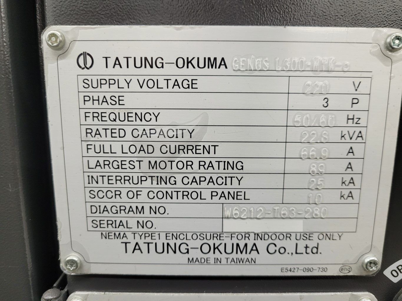 Okuma #GENOS-L300-MYW-E, CNC Turning Center, Y-Axis, C-Axis, Sub Spindle, Live Tooling, 2018 - Image 10