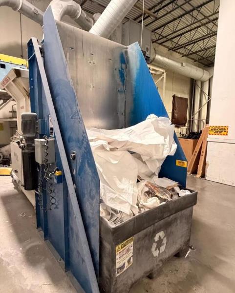 Vecoplan #RG-42/40-XL, Single Shaft Shredder, 42" x 48" feed opening, 15" diameter rotor, 40 HP, 460V., 2007 - Image 4