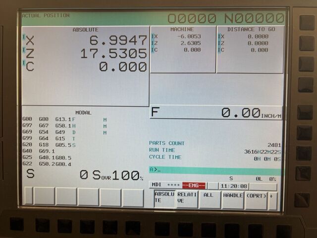 Smec #SL-2000M, CNC Lathe, 22.4" swing, 20.47" machining length, 14.17" turning diameter, 8" chuck, 3" bar - Image 7
