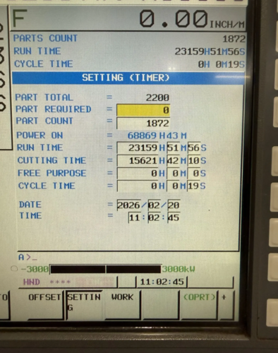 Enshu #GE580H, Horizontal Machining Center, 19.68" pallets, 31.5" X/Y, 32.7" Z, 60 HP, 10,000 RPM, 40 - Image 4