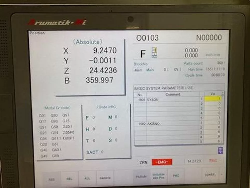 Kitamura #MyCenter-HX300IG/400, Horizontal Machining Center, 12" pallets, 18" X, 20" Y, 22" Z, 30 HP, 15,000 - Image 10