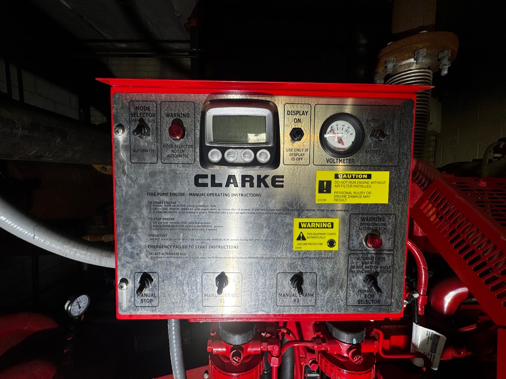 1500 GPM @ 100 psi, Pentair Aurora 6-481-18B UL/FM Diesel Fire Pump Package - Clark Controller - Image 4