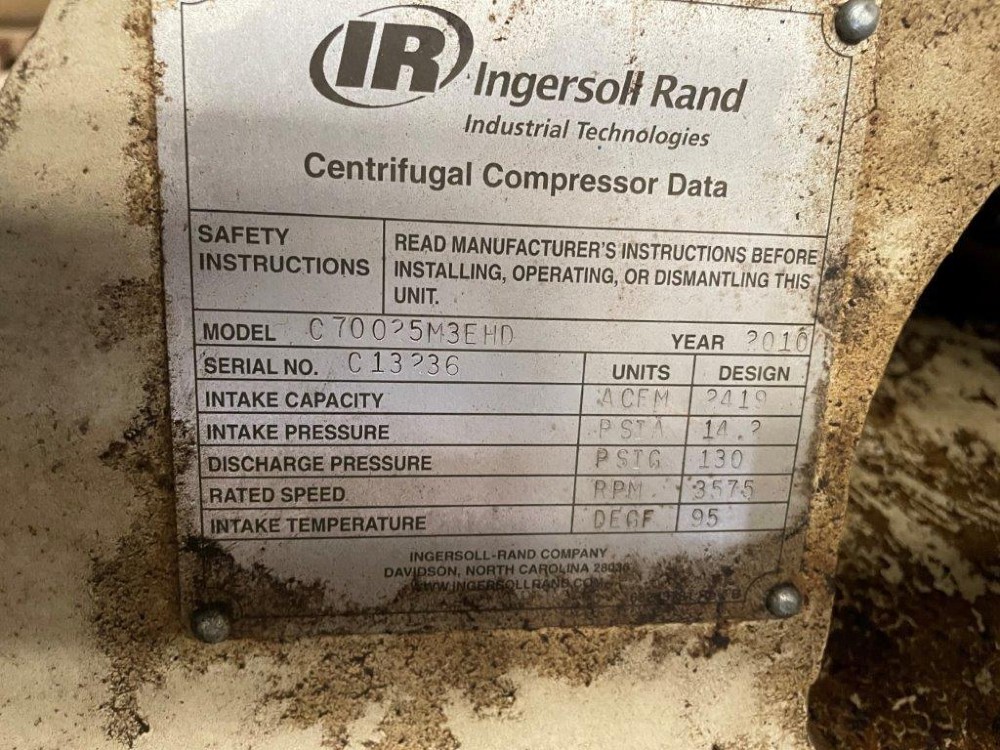 2419 acfm, 130 psig, Ingersoll Rand Centac #C70025M3EHD, 600 HP, 480 V. (2 available) - Image 3