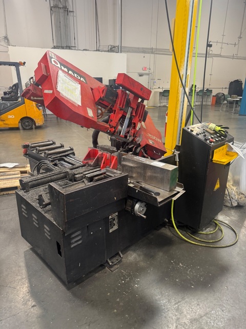 10" x 11" Amada #HA-250W, automatic horizontal band saw, 5 HP, 1" x 0.037" x 11' 6" blade, 27-250 FPM, 2012 - Image 1