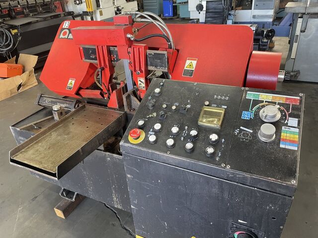 10" x 11" Amada #HA-250W, automatic horizontal band saw, 5 HP, 1" x 0.037" x 11' 6" blade, 27-250 FPM, 2014 - Image 1