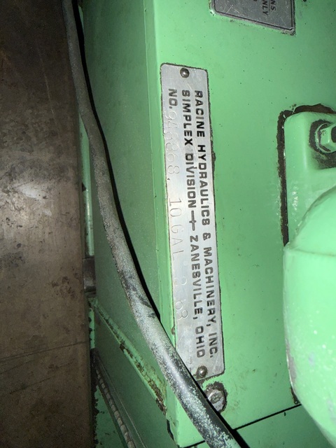 1" Custom hydraulic tube bender, Racine Simplex hydraulic pump, 1-1/2 HP, 220/440 V. - Image 10