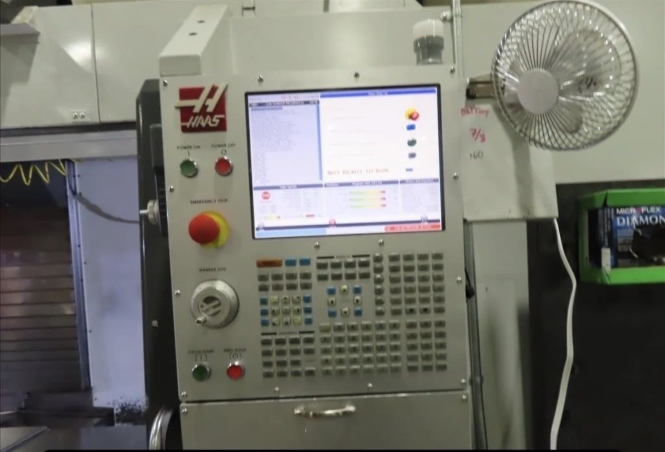 Haas #VF-10/50, vertical machining center, 120" X, 32" Y, 30" Z, 7500 RPM, 30 HP, CAT50, 30 automatic tool - Image 2