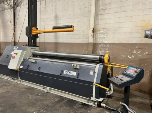 120" x 3/8" Carell #4R-HS-30X260NC, 4-roll plate bending machine, NC touchscreen, hydraulic drop end, 10 HP - Image 2
