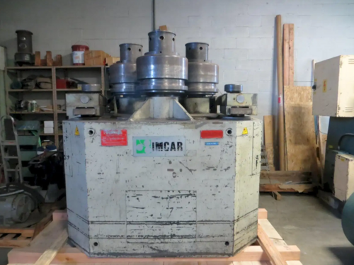 5" x 5" x 5/8" Imcar #CPHV-130, angle roll, LED readout, hydraulic guide rolls, 24 HP, 460 V., 2002 - Image 1