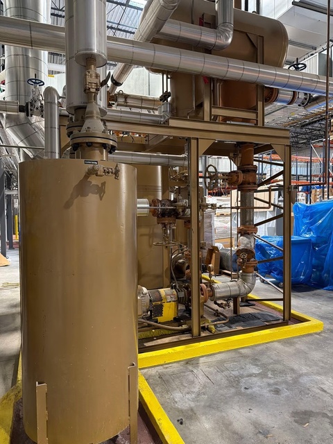 Fulton, Thermal Fluid Heater Skid, 480 V., 3-Phase, Skid Mounted w/ Pump, Motor & Control Panel - Image 1